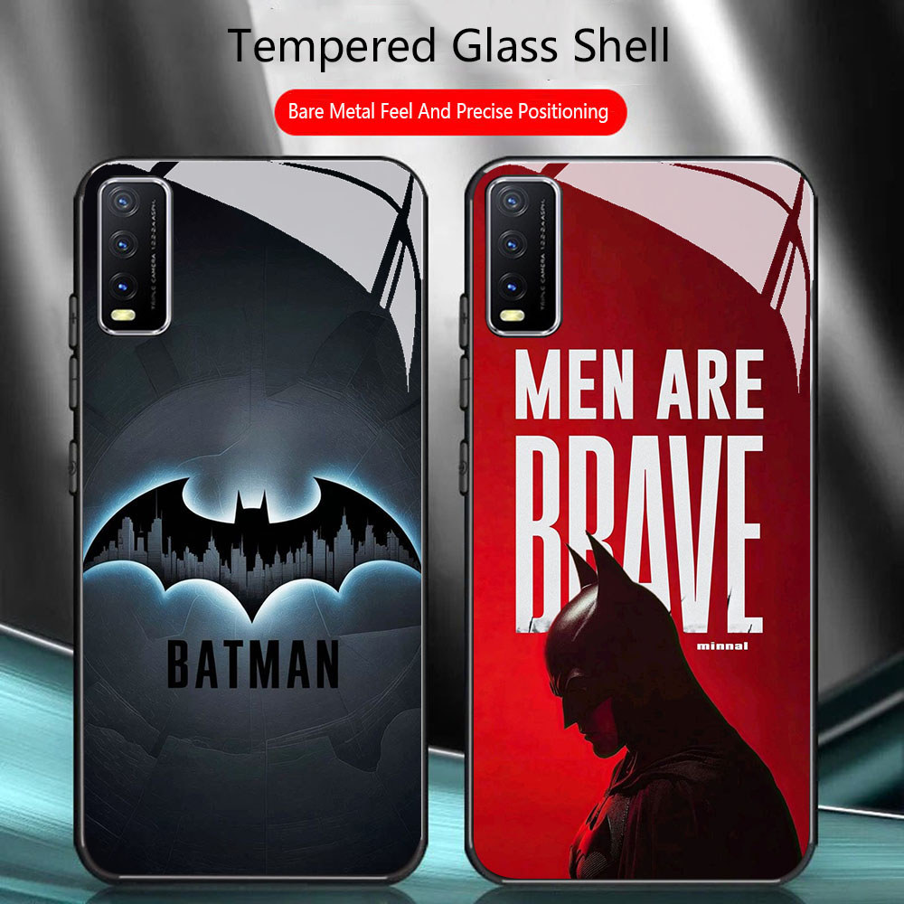 TS-52 DC Batman HD Glass Casing สําหรับ VIVO Y20 Y20s Y20i V15 Y50 S1 Y30 V50 Y03 Y29 Lite Pro