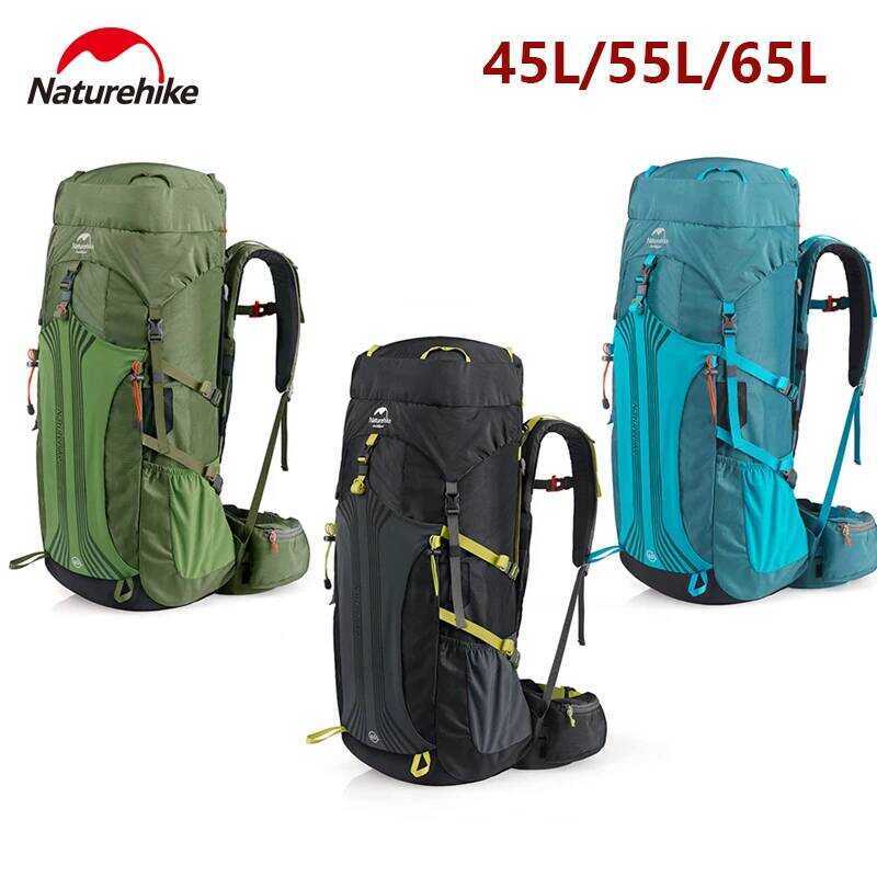Naturehike 45L/55L/65L กระเป๋าเป้สะพายหลัง Rucksack Rain Cover กลางแจ้ง Knapsack Backpacking Camping