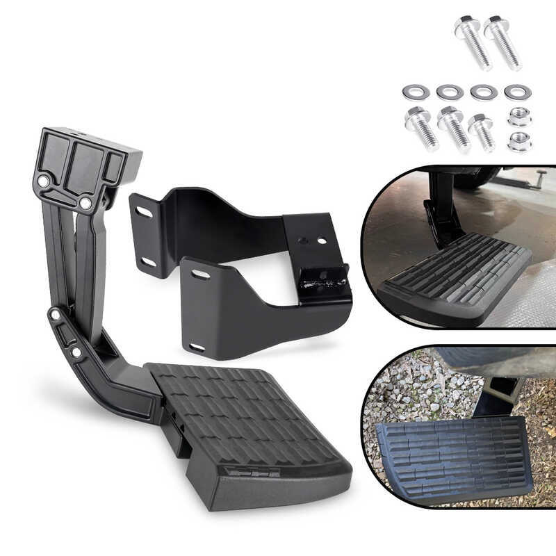 รถดัดแปลงด้านหลังกันชนRetractable Tailgate Pedal 75312-01A เหมาะสําหรับ 15-20 ปี Ford F150