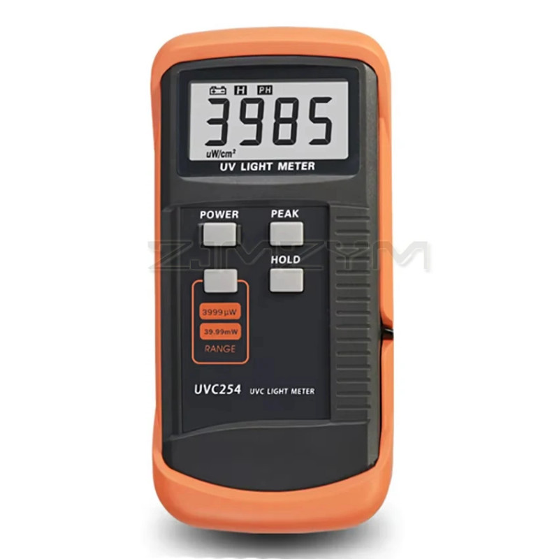 UVC254 UVC Light Meter 248-262nm Digital UV Radiation illuminance Meter Intensity Detector UV Meter