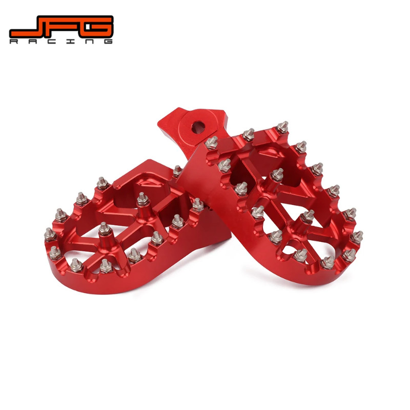 Motorcycle CNC Footpegs Footrest Foot Pegs For HONDA XR50R XR70 XR80 XR100 2000-2005 KAWASAKI KLR65