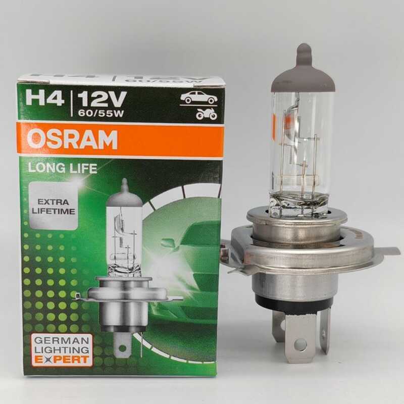 Osram H1 H4 H7 12V 55W LONG LIFE LONG LIFE โรงงานเดิมหลอดไฟฮาโลเจน