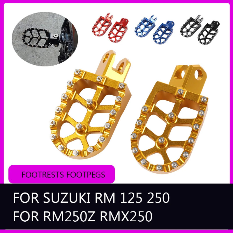 For SUZUKI RM125 RM250 RM250Z RMX250 RM 125 RM 250 Z 2006 RMX 250 Accessories Footrests Footpegs Fo