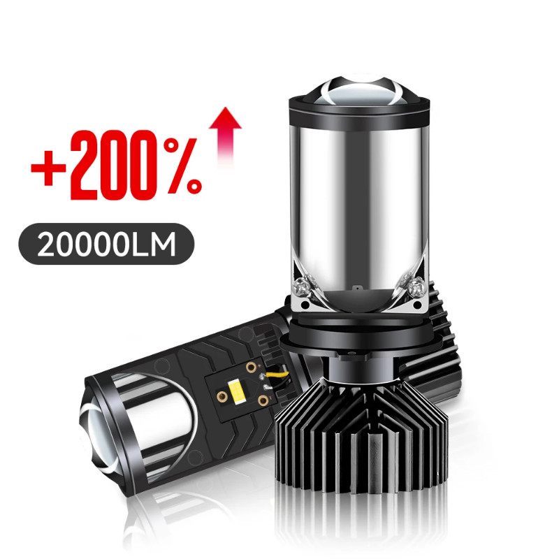 H4 LED RHD/LHD Bi-LED Projector Headlight Lens Automobles Bulb LED H4 Headlamp Conversion Kit Hi/Lo