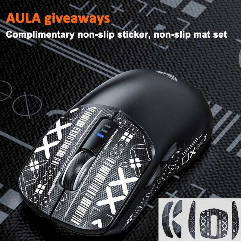 AULA เมาส์บลูทูธ SC580 แบบชาร์จได้ สามโหมด ออกแบบตามหลักสรีรศาสตร์ 10000 DPI เมาส์น้ำหนักเบาสำหรับเล