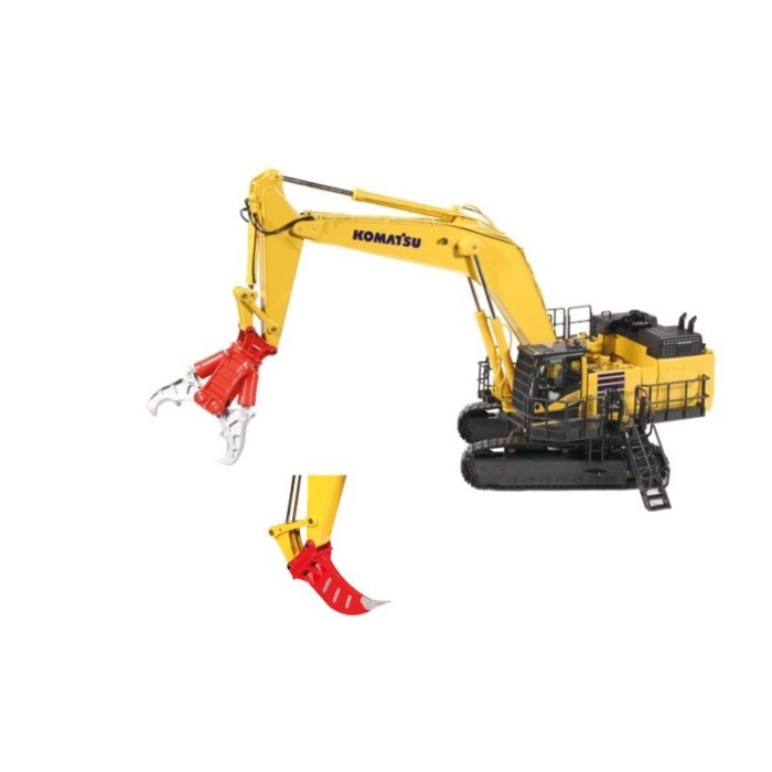 NZG 1: 50 KOMATSU KOMATSU PC1250-11 Excavator พร้อมอุปกรณ์เสริมโลหะผสมวิศวกรรมรุ่น 999