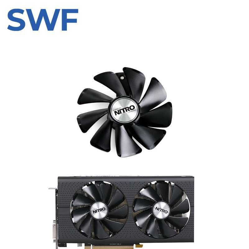 CF1015H12D ระบบระบายความร้อน RX580 RX590 สำหรับการ์ดแสดงผล Sapphire Radeon RX 470 480 570 580 NITRO