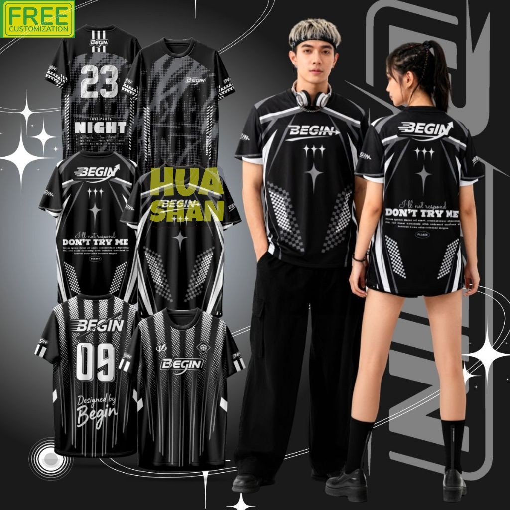 Begin Sport สีดํา/ขาว