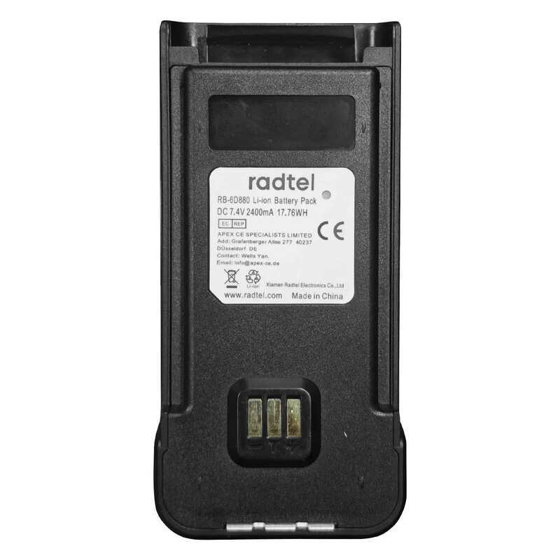 ▥ 2400Mah แบตเตอรี่ Li-Ion สําหรับ Radtel Rt-880 Rt-880G Iradio Uv-98 Plus Two Way Ham วิทยุใช้
