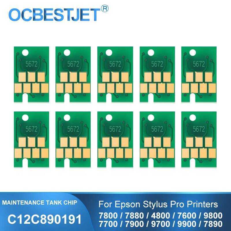 Epson สำหรับ 4800 4880 7600 7700 7800 7880 7890 7900 9600 9700 9800 9880 9890 9900 C12C890191 ชิปบำร
