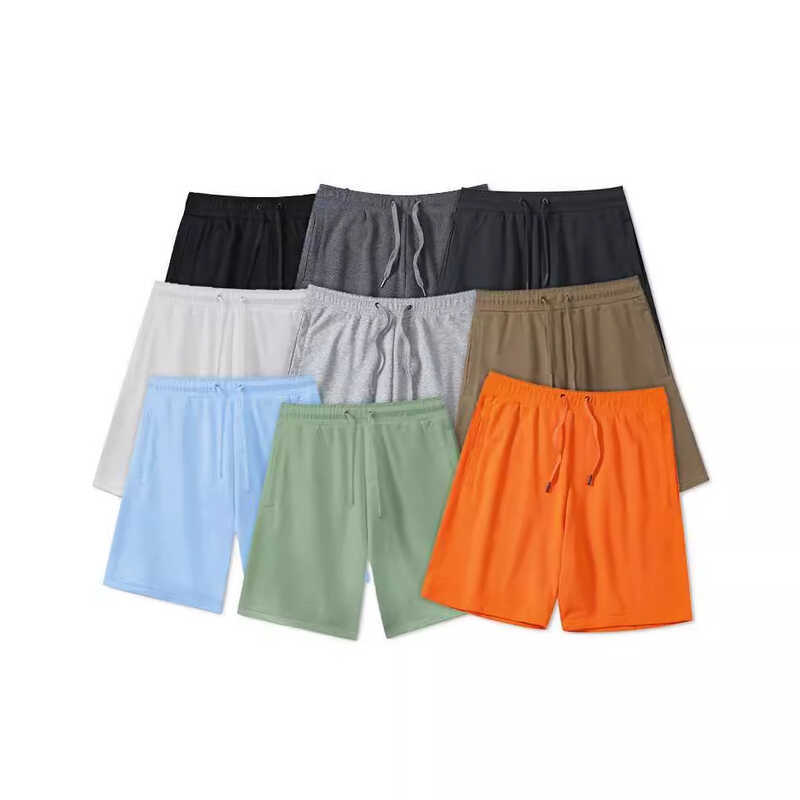 CU2697#320克运动短裤运动休闲外出锻炼篮球健身纯色百搭男女同款