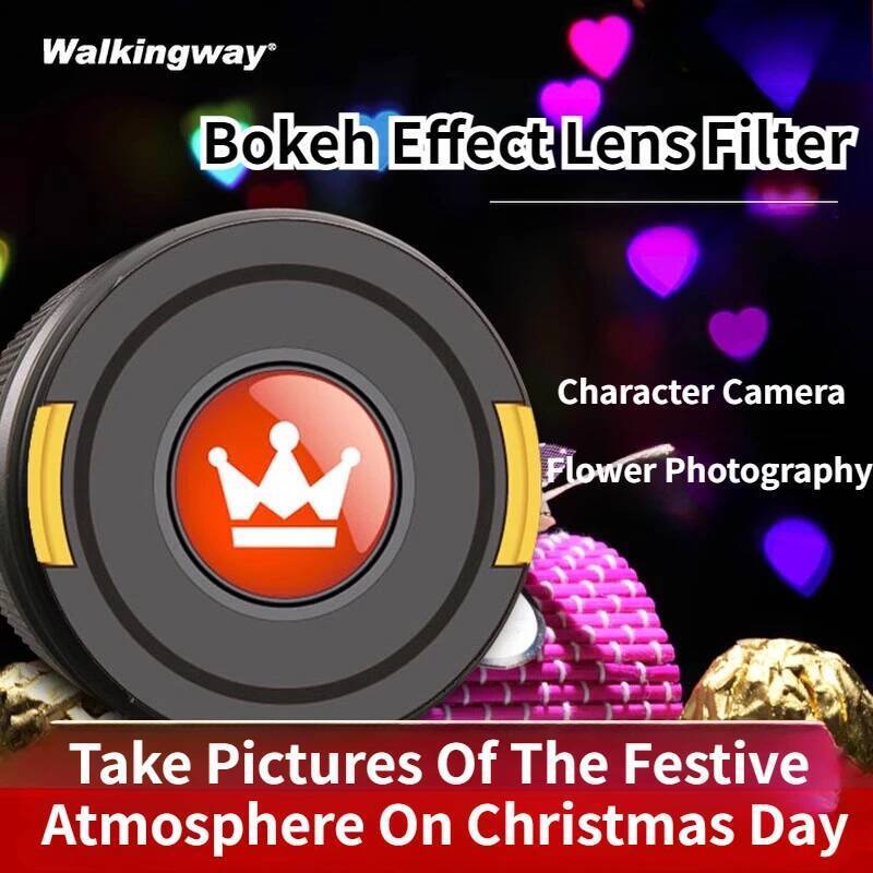 Bokeh Effect ฝาครอบเลนส์กรอง Bokeh ฝาครอบเลนส์ชุดเลนส์กล้องสําหรับศิลปะโรแมนติก Creative Night Scene