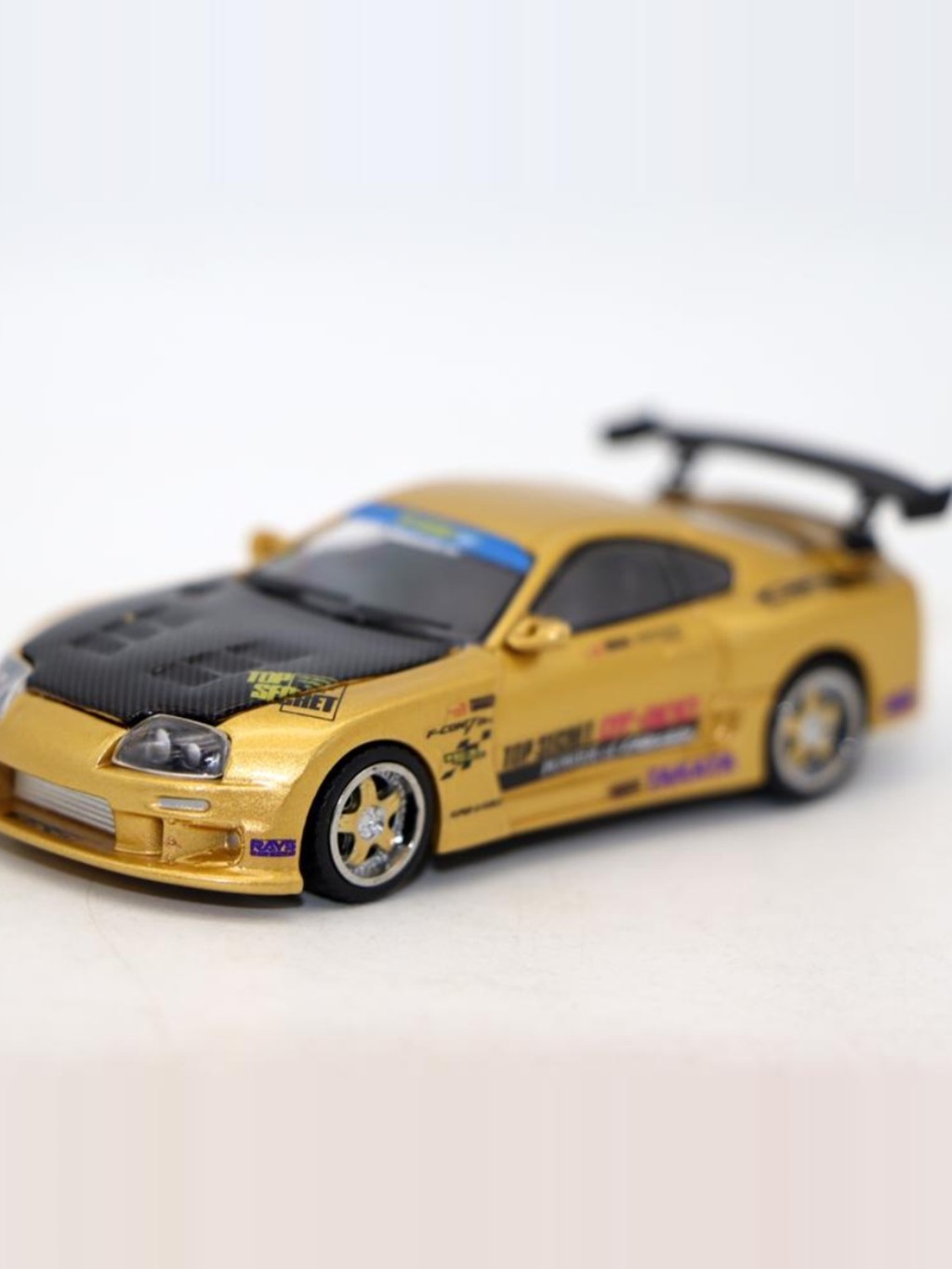 BMC Exhibition Edition 1 64 Top Secret GT-300 Toyota Supra JAZ80 Bull Demon King Sports Car Model Li