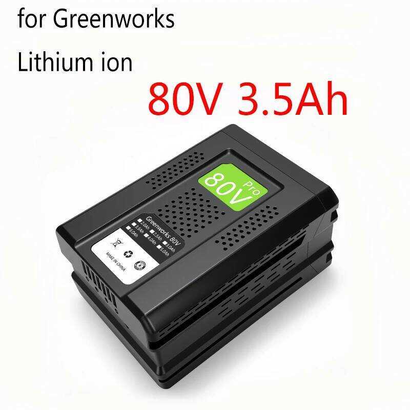80V แบตเตอรี่ลิเธียมไอออนแบบชาร์จใหม่ได้ ขนาด 3.5Ah สำหรับ Greenworks รุ่น GBA80200 GBA80400 GBA8025