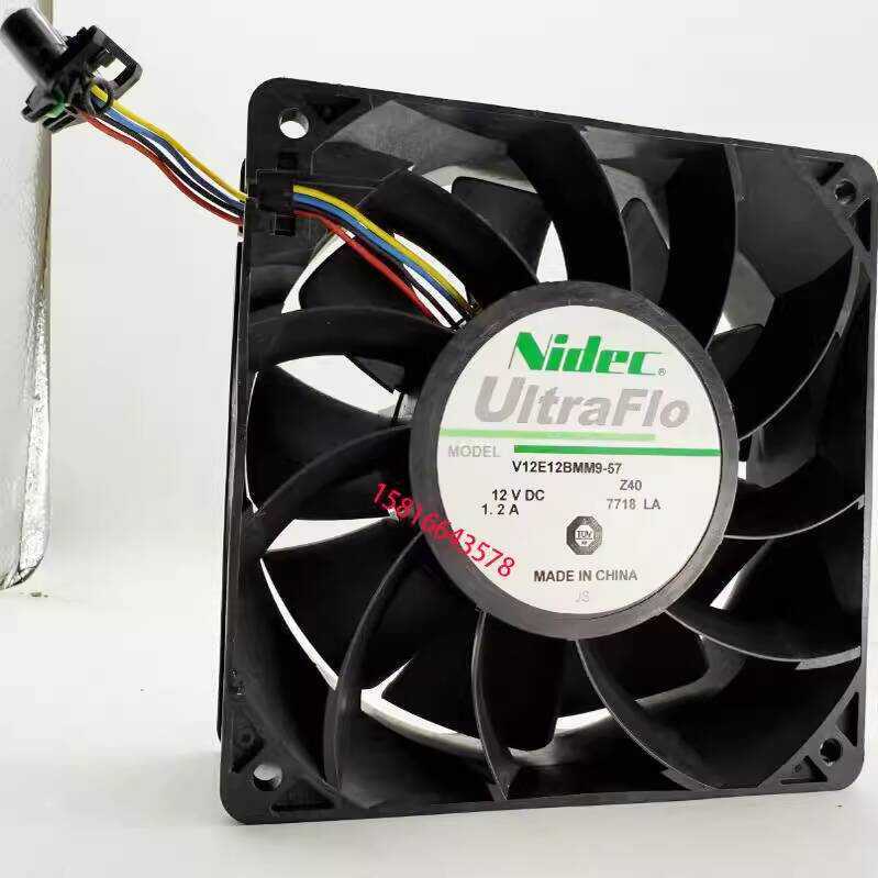 Nic V12E12BMM9-5712CM 12038 12V 1.2A Server พัดลมระบายความร้อนอุตสาหกรรม