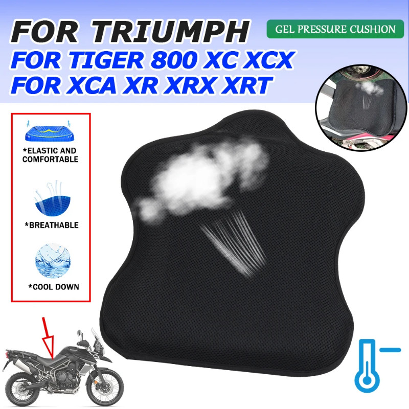 For Triumph Tiger 800 XC XCX XCA XR XRX XRT Tiger800 Motorcycle Accessories Gel Seat Gel Pad Gel Cu