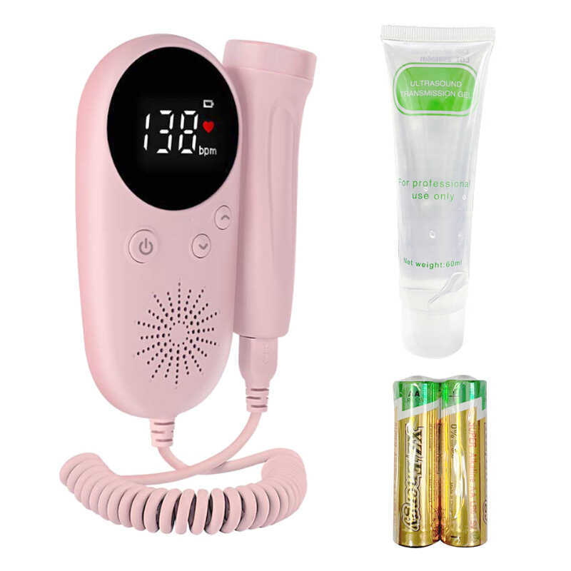 ยางหัวใจ Monitor หญิงตั้งครรภ์ในครัวเรือน Doppler ยางหัวใจเครื่องมือหูฟัง Doppler ทารกในครรภ์