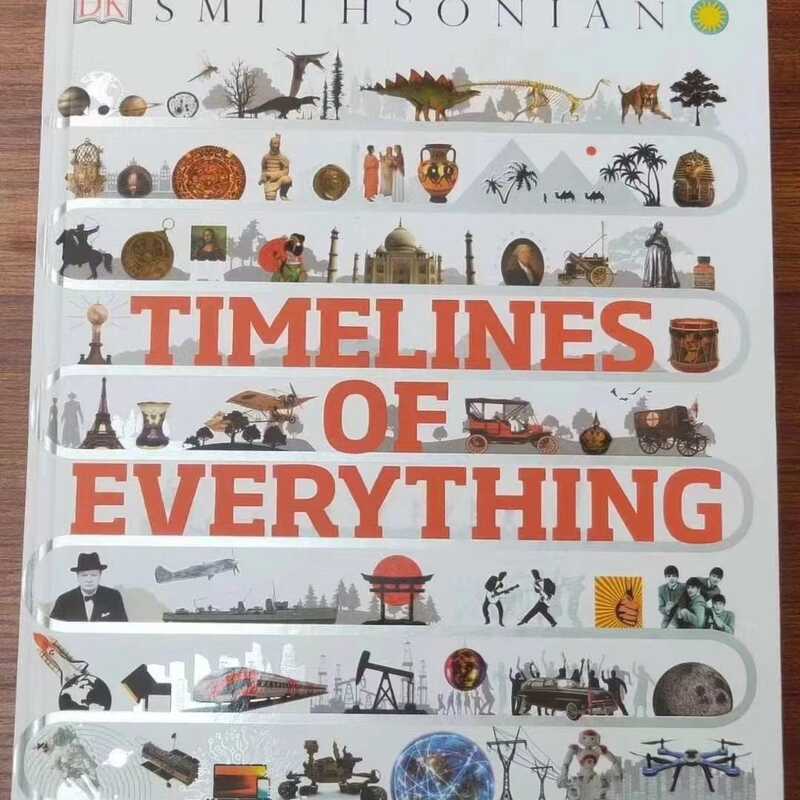 Elines of Everything สารานุกรม Pediatrics Everything Development Timeline ปกแข็งสีเต็ม