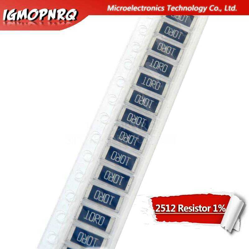 ชิ้น 50 2512 ชิป SMD ตัวต้านทานคงที่ 1% 1W 0.1R 0.01R 0.05R 0.001R 0.33R 1R 0R 10R 100R 2W 0.001 0.0