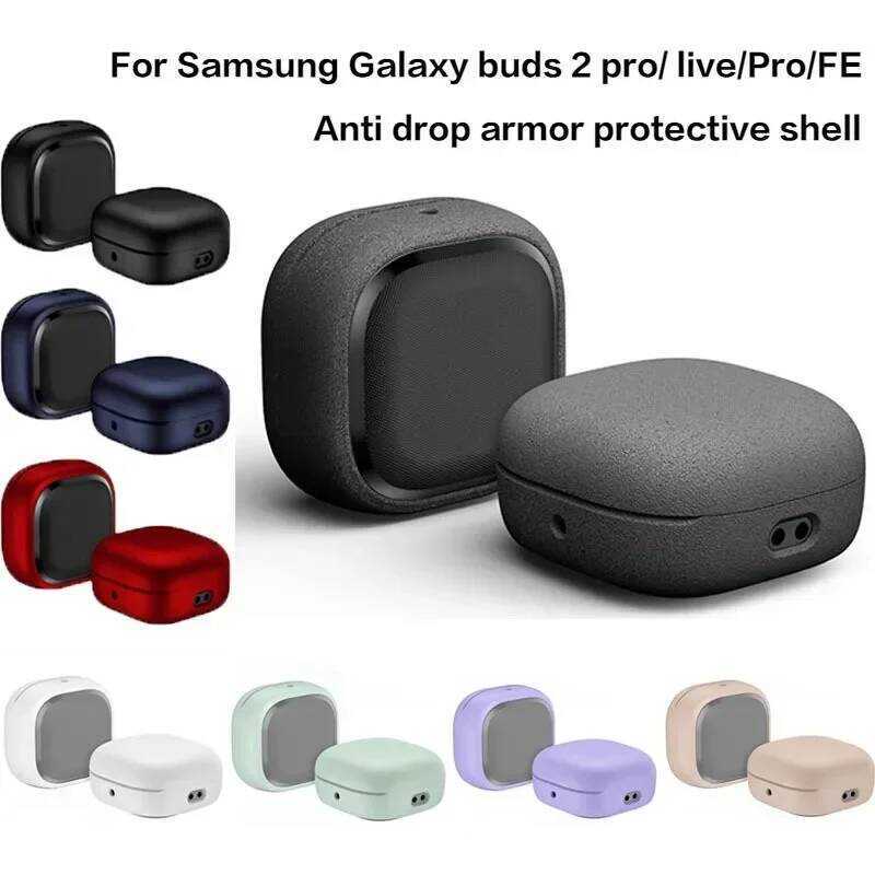 Samsung สำหรับ 2 Pro/FE/2/Live/Pro เคสแข็งป้องกันการตกแบบเต็มตัวสำหรับ Galaxy Buds FE Pro///Live/Pro