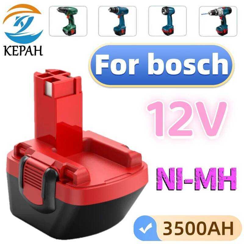 12V แบตเตอรี่เครื่องมือไฟฟ้า 3.5Ah สำหรับสว่าน Bosch GSR VE-2, GSB VE-2, PSB 12 VE-2, BAT043 BAT045