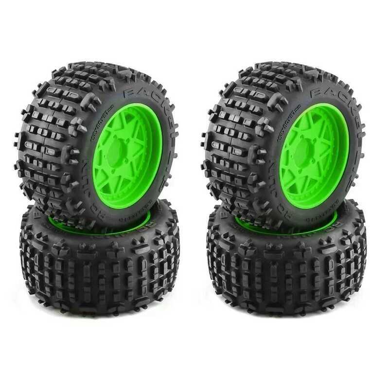 ▥ 1 Set 158Mm 1/8 1/10 Short Course Truck Tire Tyre With 12Mm 14Mm 17Mm Wheel Hex For Slash ARR