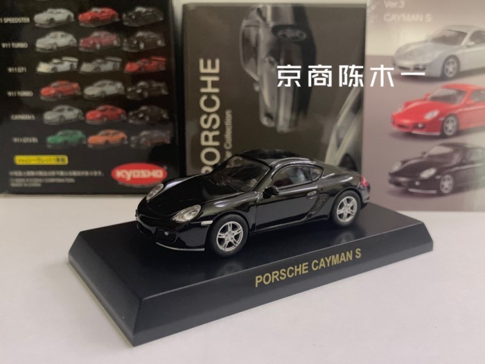 1: 64 Jingshang Porsche Porsche Cayman S Black Cayman 987 Porsche Car Model