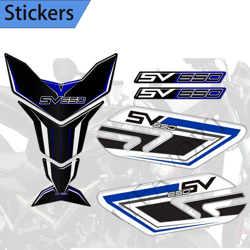 Fit Suzuki SV650A SV650X SV650 S X Decals Tank Pad Grips Protector Gas Fuel Oil Knee 2016 2017 -202