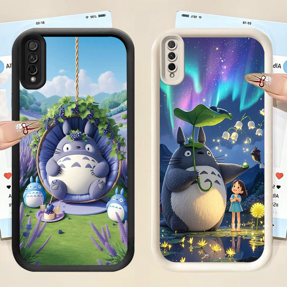 SAMSUNG YS-94 Totoro ปลอกกันกระแทกสําหรับSamsung A50 A50s M02 A30S A7 A02 A03 A26 A17 Core