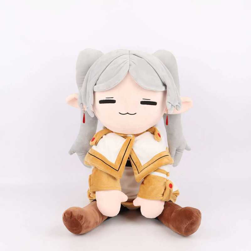 C 75Cm At The Funeral Elf Frieren Frieren Plush Cotton Stuffed Kawaii Figures Anime Peripheral Deso