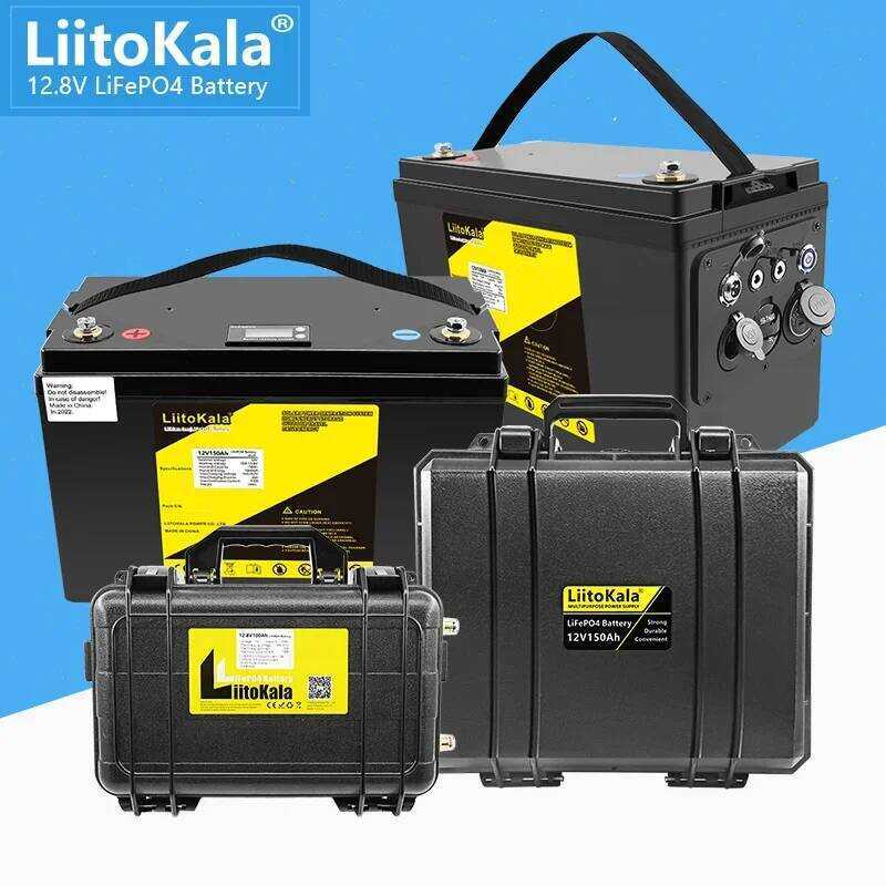 LiitoKala แบตเตอรี่ 12V 300Ah 200Ah LiFePO4 90Ah 100Ah 120Ah 150Ah 180Ah สำหรับรถกอล์ฟ แบตเตอรี่ออฟโ