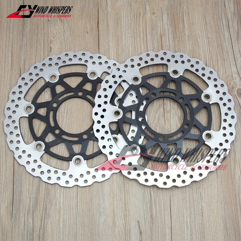 300mm Front Brake Discs Rotors For Kawasaki Ninja ZX6R ZX-6R ZX-6RR ZX 636 Z 750 R Z750R ZX10R ZX-1