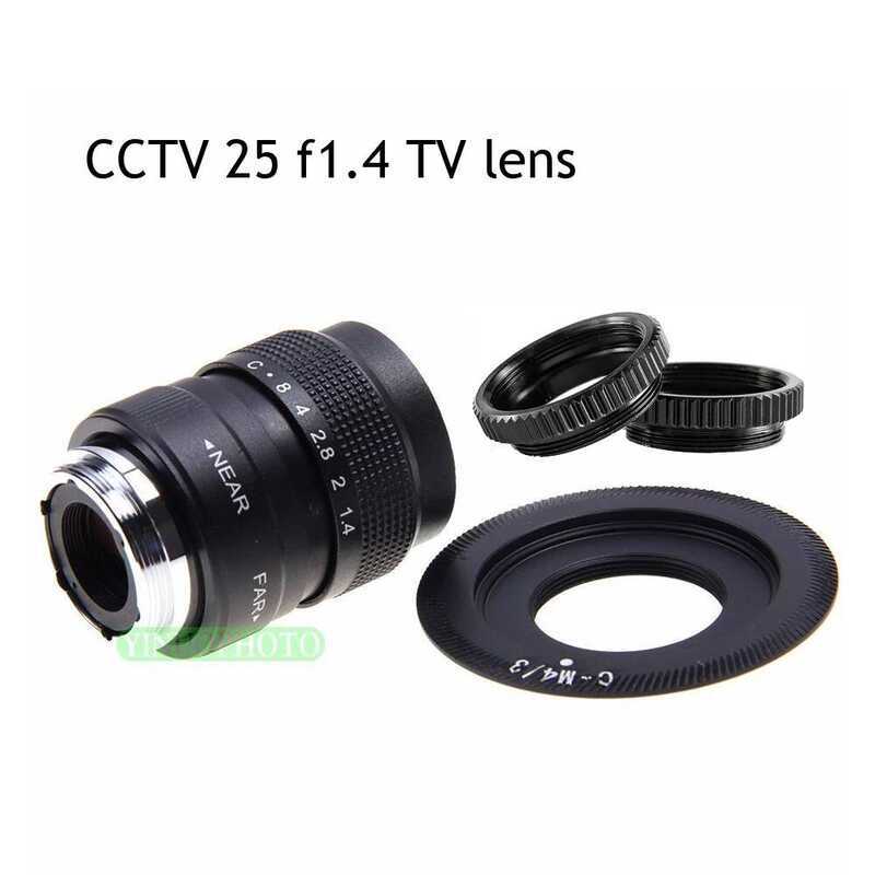 C 25Mm F1.4 CCTV TV Movie Lens+C Mount For Micro 4/3 M4/3 Gf1 Gf2 Gf3 Gf5 Gf6 Gx1 Gx7 Gx8 G85 Gh5 G