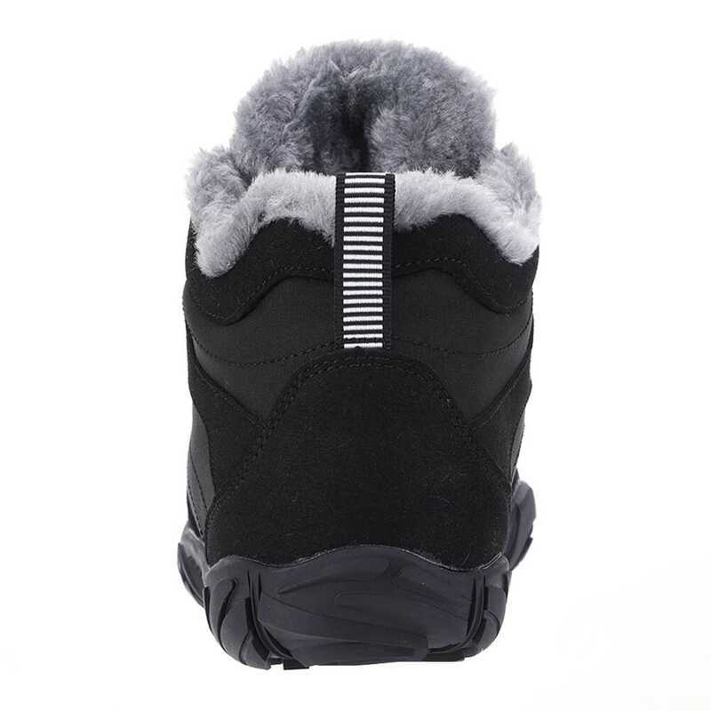 C Winter Footwear Barefoot Boots Non-Slip Waterproof Warm Fur Ed For Women Men