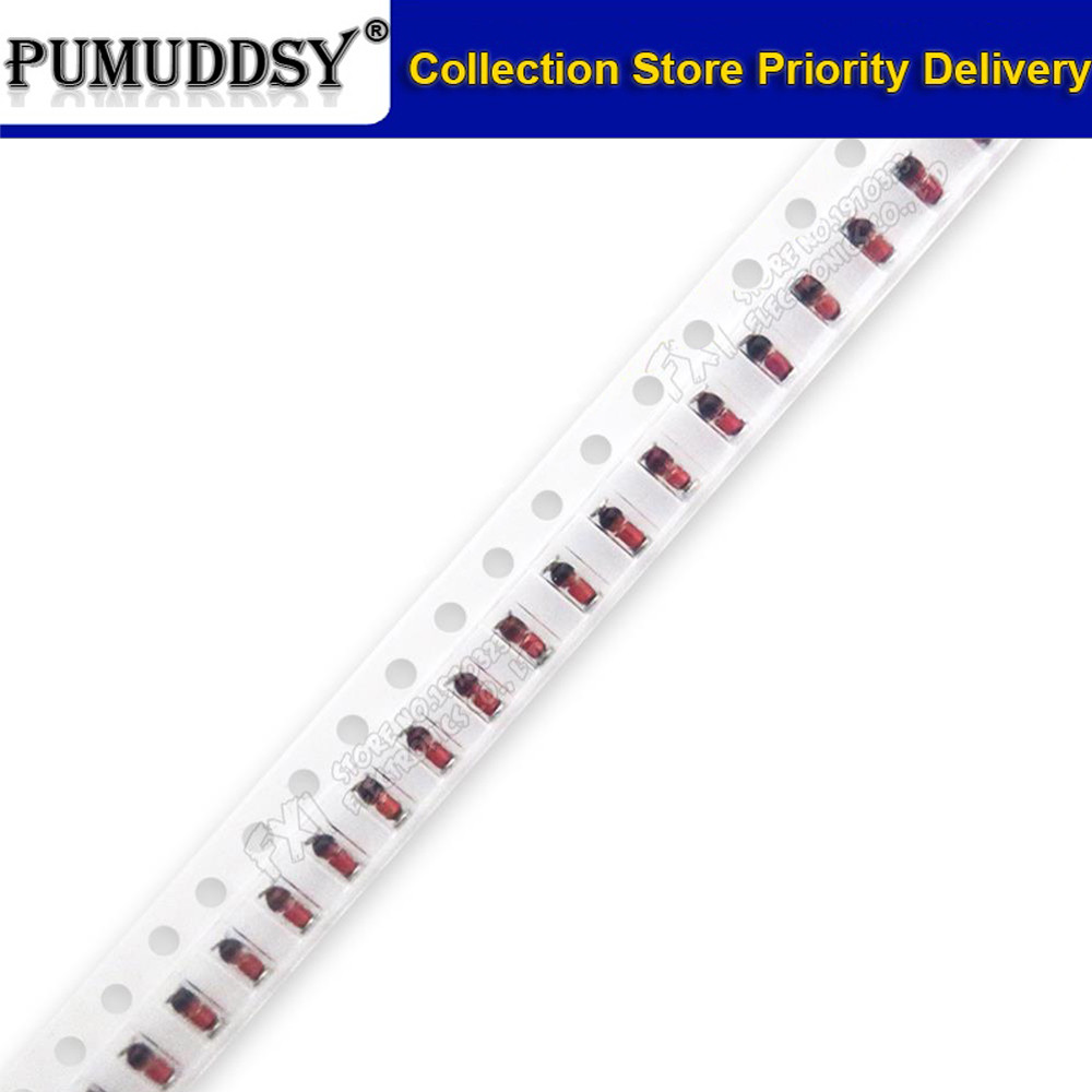 100PCS Zener ไดโอด LL-34 ZMM2V0/2V2/2V4/2V7/3V0/3V3 SMD 0.5 W LL34 ZMM9V1 ZMM11V ZMM13V ZMM22V Z35V 