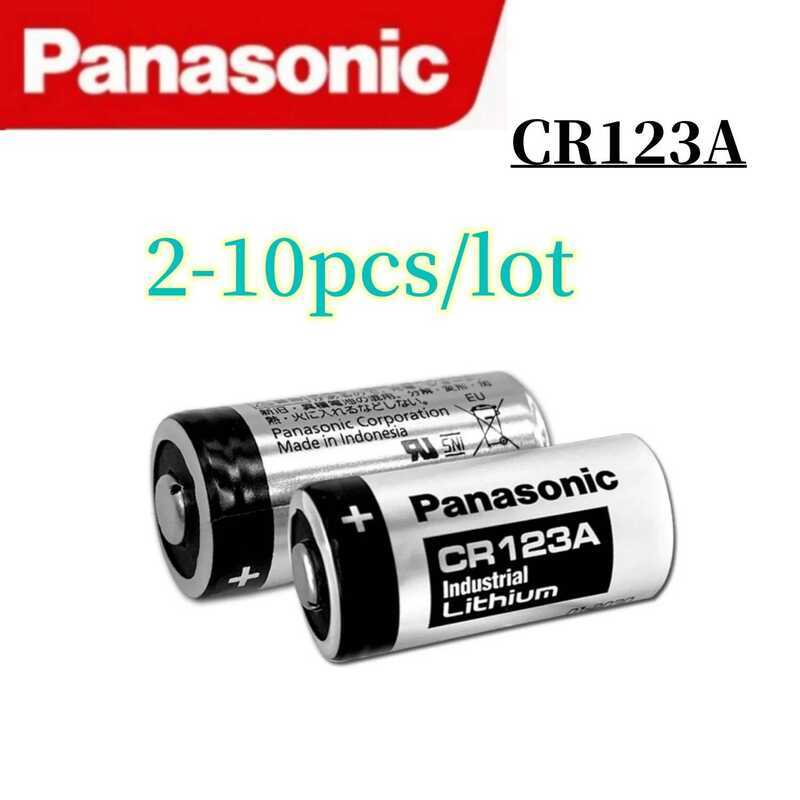 ชิ้น 2-10 แบตเตอรี่ลิเธียม Panasonic 123 แท้ 3V สำหรับ Arlo CR123A CR17345 DL123A EL123A 123A