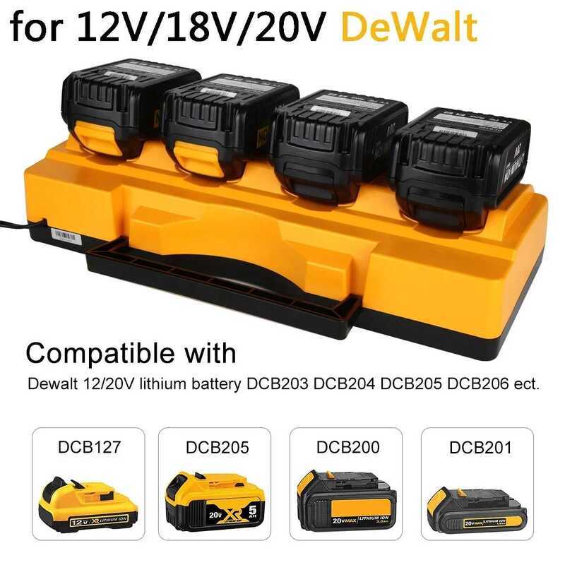 สำหรับเครื่องชาร์จแบตเตอรี่ลิเธียม 100% 14.4V 18V 20V DCB203 DC B204 DCB205 DCB206 DCB118 DCB1418 DC