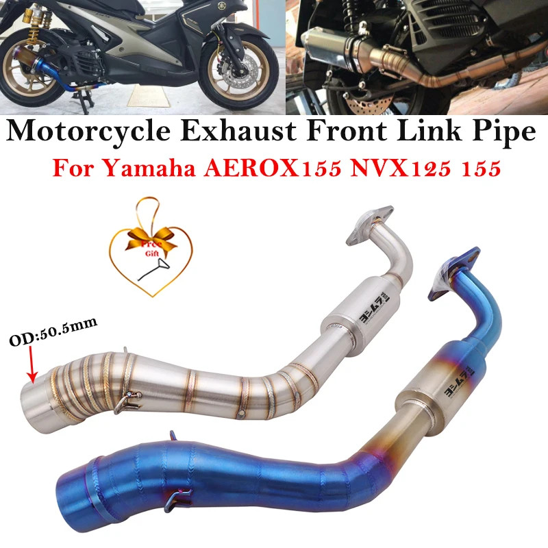 Slip On For Yamaha Aerox155 NVX155 NVX125 Aerox 155 NVX 155 125 Motorcycle Exhaust Escape Modified