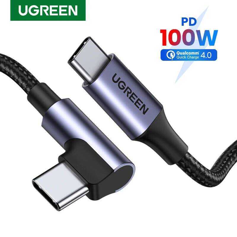 UGREEN สายชาร์จ Type to Samsung S9 Plus PD 100W ชาร์จเร็ว 4.0 USB-C สำหรับ book Pro สาย USB C