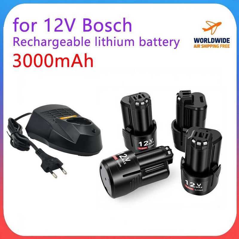 Bosch แบตเตอรี่ 12V รุ่น BAT411 ขนาด 3-6Ah สำหรับ BAT412A BAT413A D-70745GOP 2607336013 2607336014