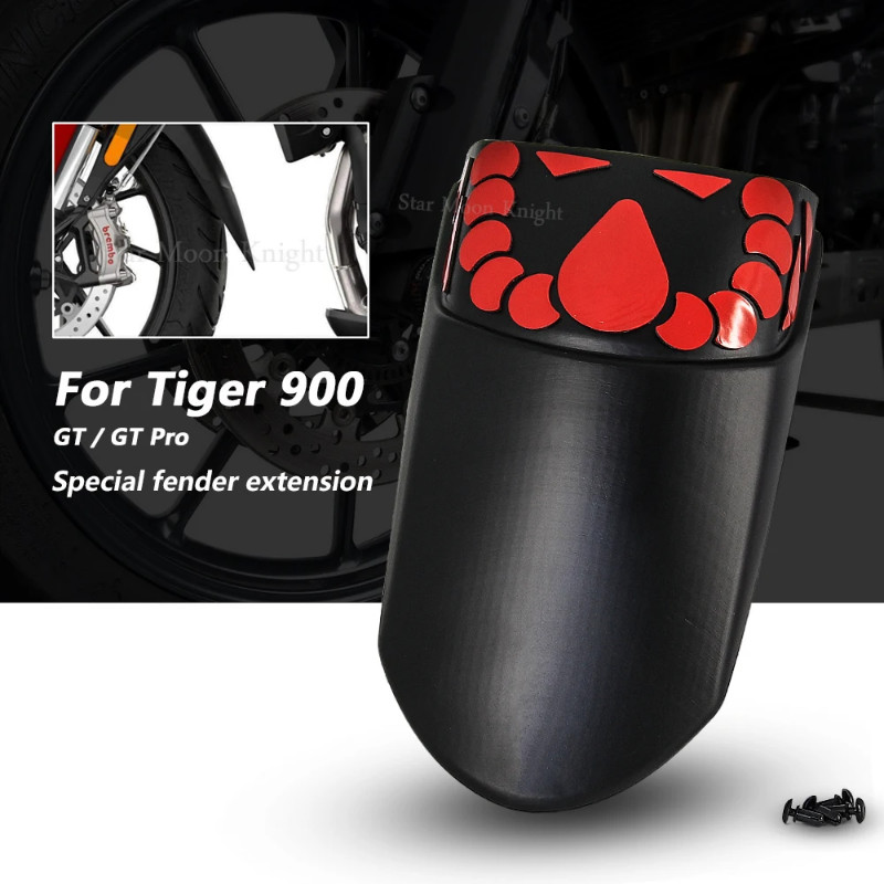 For Tiger 900 Motorcycle Front Fender Mudguard Extender Extension Refit For Tiger 900 GT For Tiger9