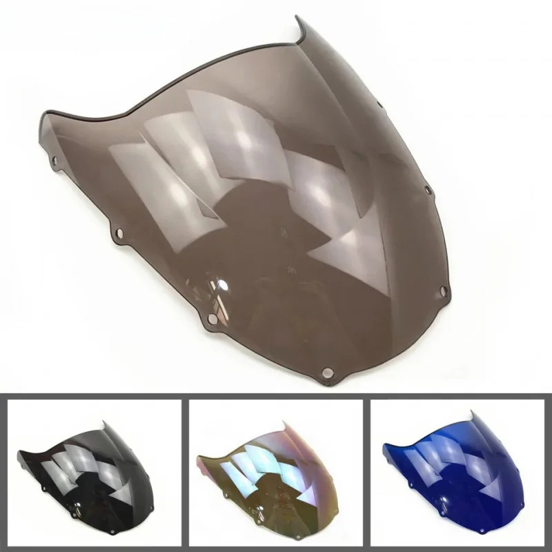 Motorcycles  WindScreen Double Bubble ZX 9R 98 99 For Kawasaki NINJA ZX9R ZX-9R 1998 1999 Black Win