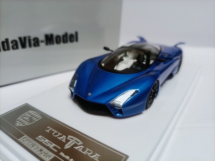 PandaVia 1 43 PandaVia PandaVia Lizard Two-Door Supercar รุ่น SSC Tuatara Blue