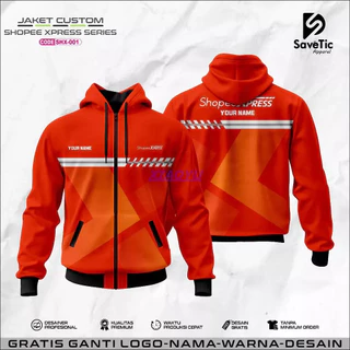 [พร้อมส่ง]กันน้ํา BOMBER JACKET PREMIUM FULL PRINTING DRIVER COURIER PACKAGE SHOPEE EXPRESS 08