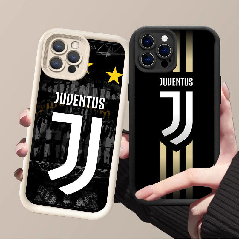 HK-31 Juventus FC เคสกันกระแทกสําหรับซิลิโคนสีดําและสีขาว iPhone 15 14 Pro Max