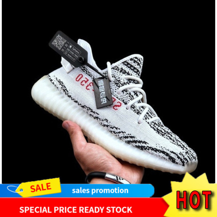 [การประกันคุณภาพ] Yeezy Boost 350 V2 White Zebra NBA Basketball Tennis Unisex 5d5