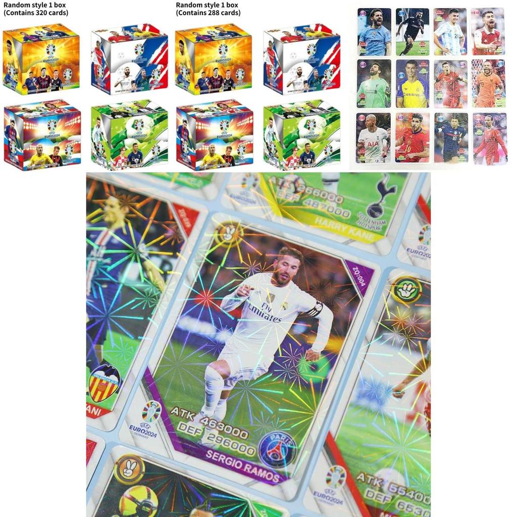 Elite Football Star Cards ถ้วยยุโรป Messi Ronaldo Neymar Card Collection สะสม