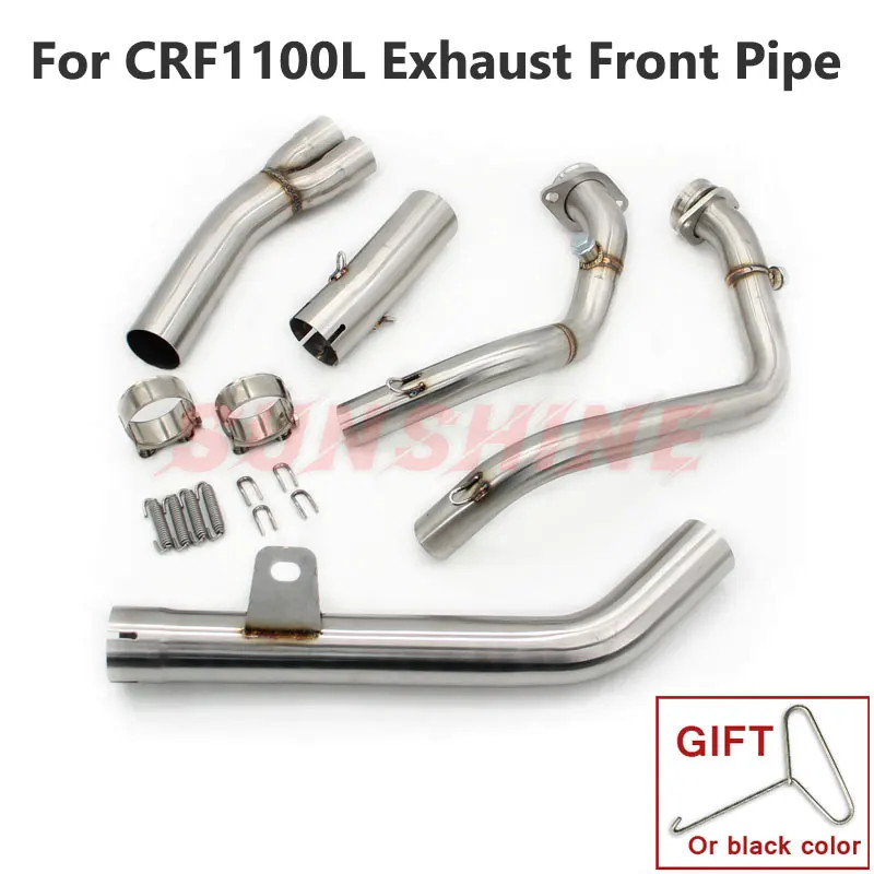 Slip on Motorcycle Exhaust Front Pipe Modified Motorcross Pitbike Full System Connect Link For HOND