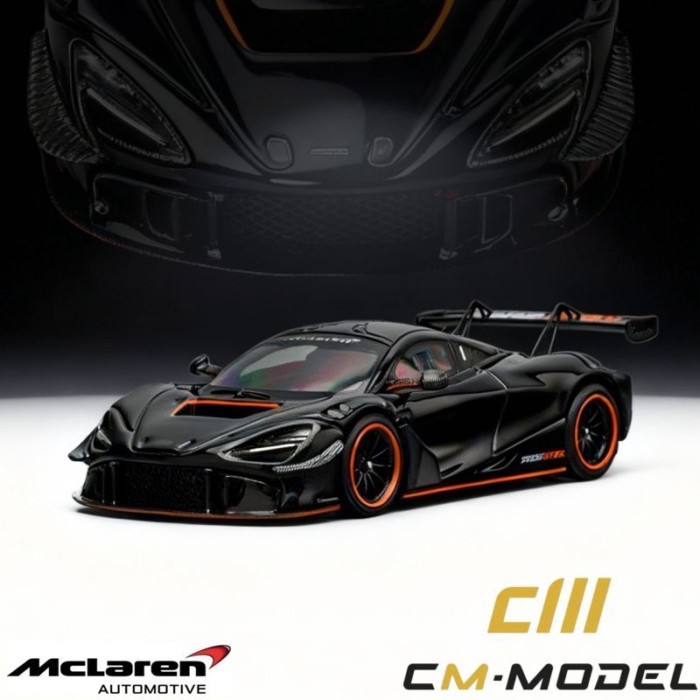 Out of Print Model [คลังสินค้าพร้อม] CM McLaren 720S-GT3X Supercar Car Model Alloy Simulation Collec
