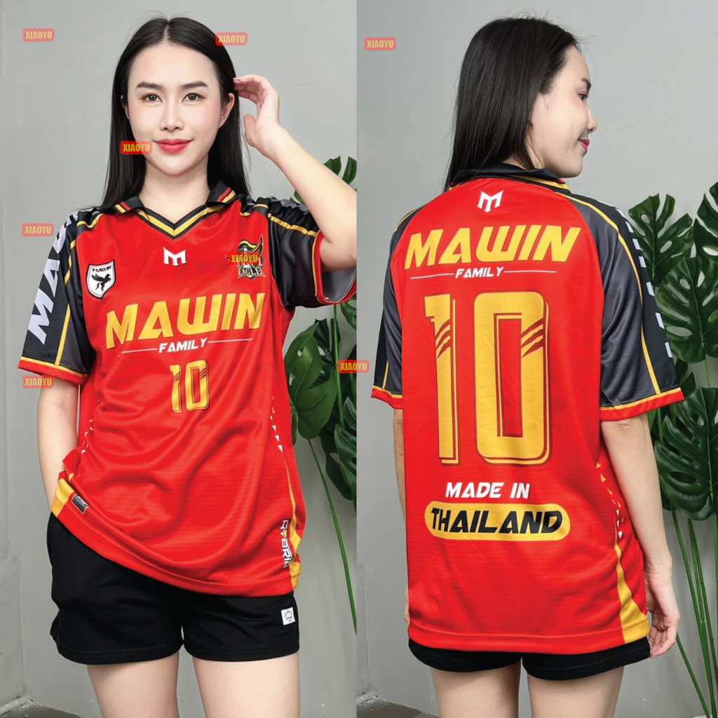 เสื้อกีฬาคอปกพิมพ์ลายกีฬา สไตล์ครอบครัว ใส่ได้ทุกวัย รูปที่ 4